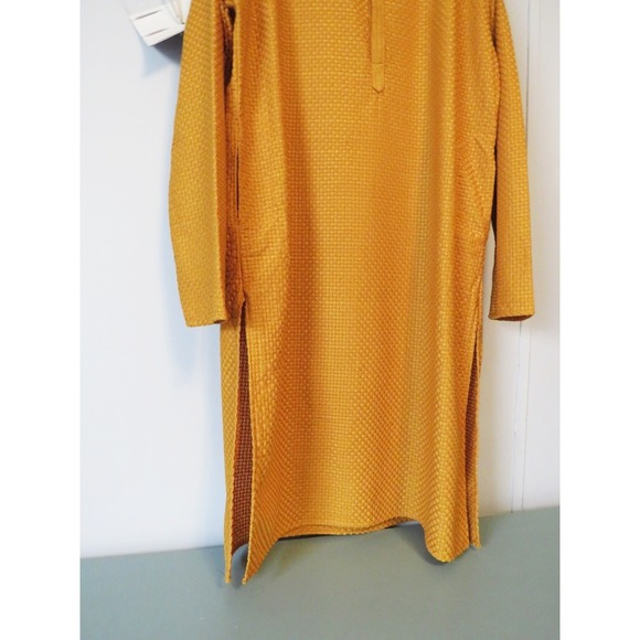 Sojanya Since 1958 Men's Pure Cotton Checked Embroidered Only Long Kurta XXL 44 - Picture 9 of 16